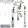 Bristan Orta Bath Shower Mixer 8 Litre Flow Limit Spares